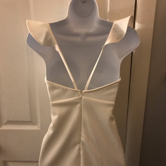 White Cocktail Dress - Picture 2 of 4